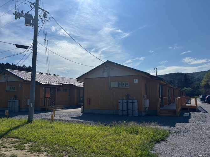 談話室が建設された綾里応急仮設住宅