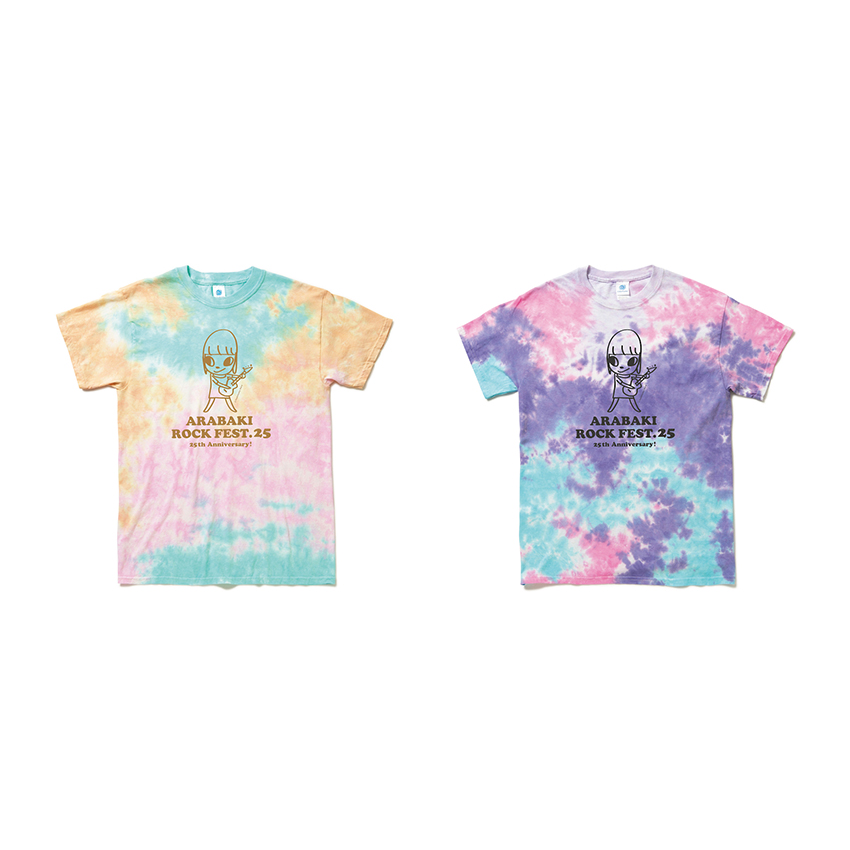 荒吐×奈良美智 タイダイTシャツ<コットンキャンディ>