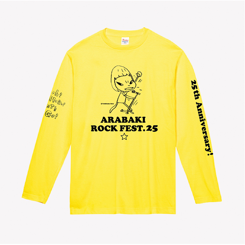 荒吐×奈良美智 ロングスリーブTシャツ＜イエロー＞