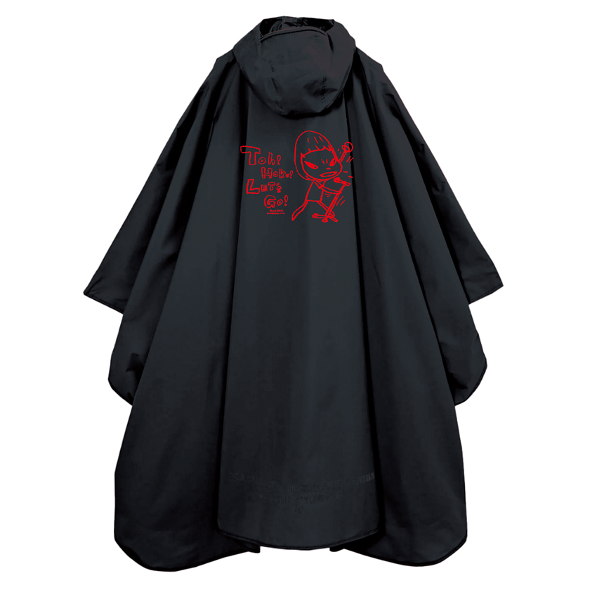 荒吐×奈良美智×KiUレインポンチョ<ブラック>