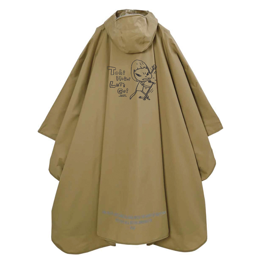 荒吐×奈良美智×KiUレインポンチョ<ベージュ>