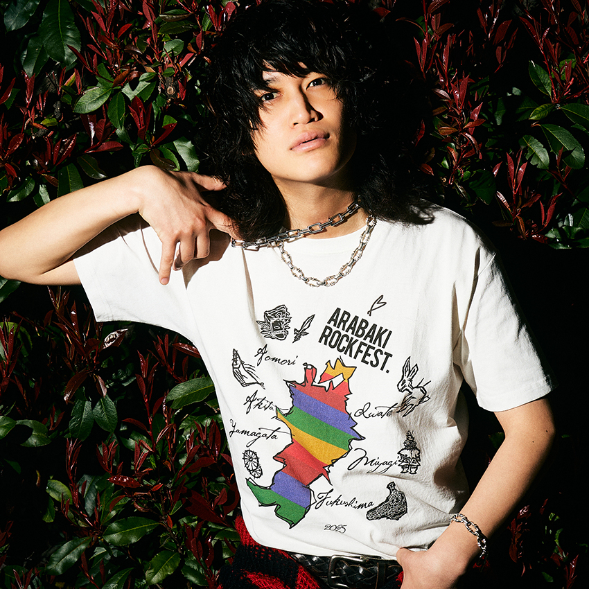 ARABAKI ROCK FEST.×glamb Tシャツ<ホワイト>
