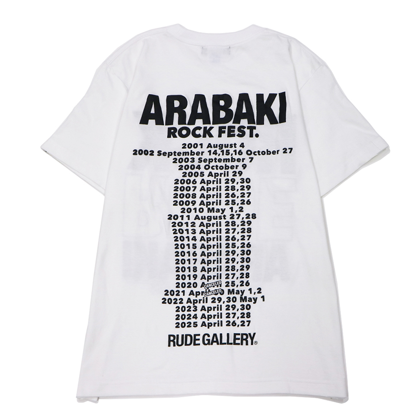 【ARABAKI×RUDE GALLERY】 Tシャツ<ホワイト>