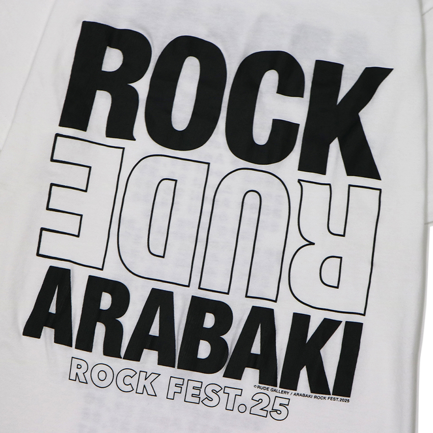 【ARABAKI×RUDE GALLERY】 Tシャツ<ホワイト>