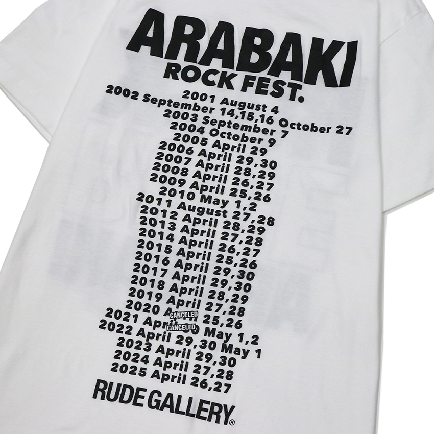 【ARABAKI×RUDE GALLERY】 Tシャツ<ホワイト>