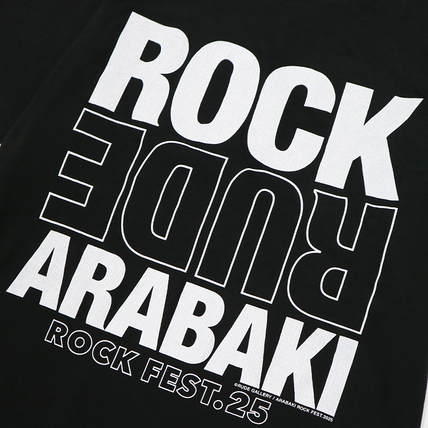 【ARABAKI×RUDE GALLERY】 Tシャツ<ブラック>