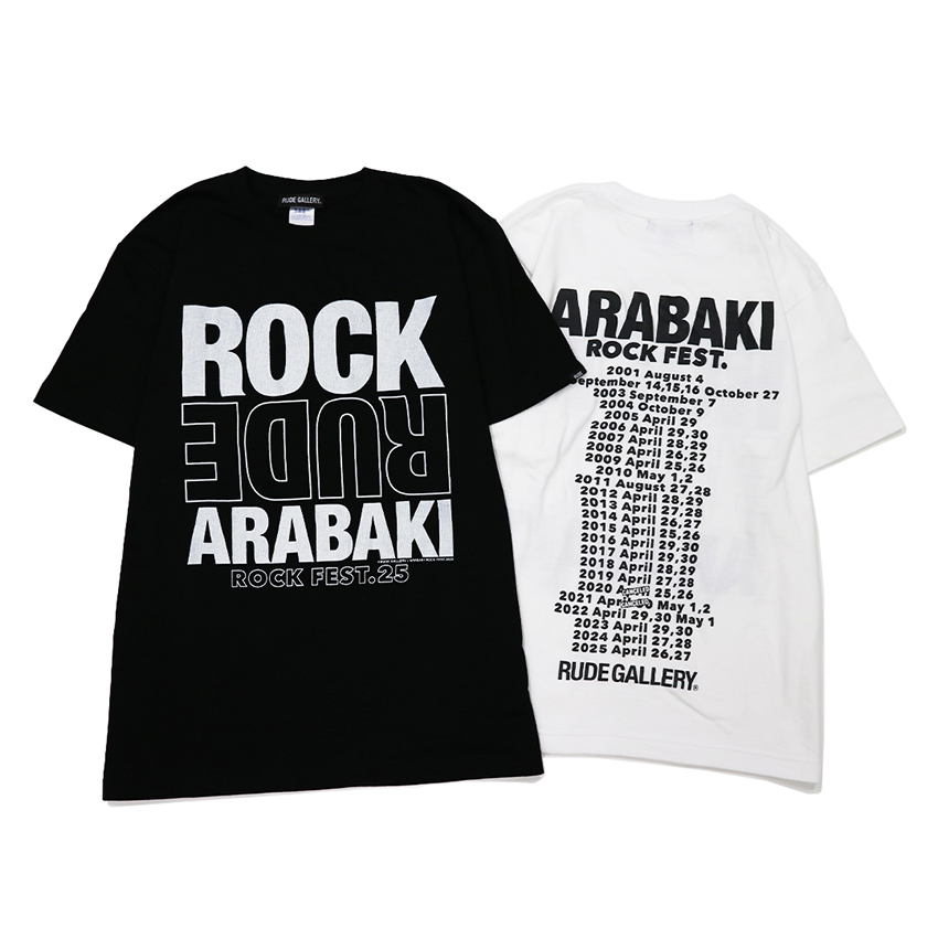 【ARABAKI×RUDE GALLERY】 Tシャツ<ブラック>