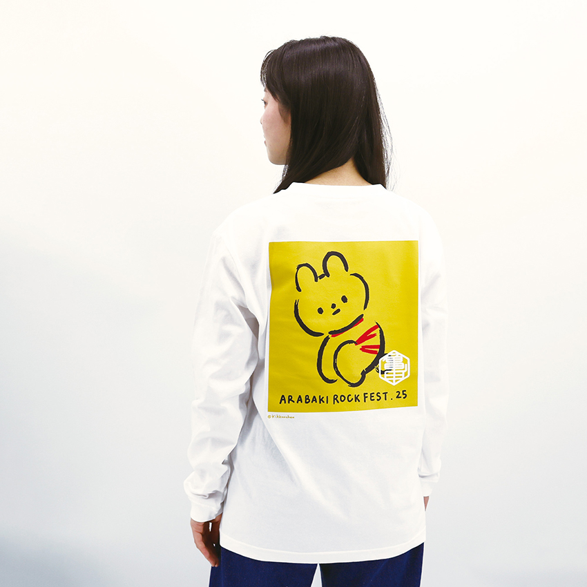 荒吐×きっこうちゃん みちのくロングスリーブTシャツ<ホワイト>