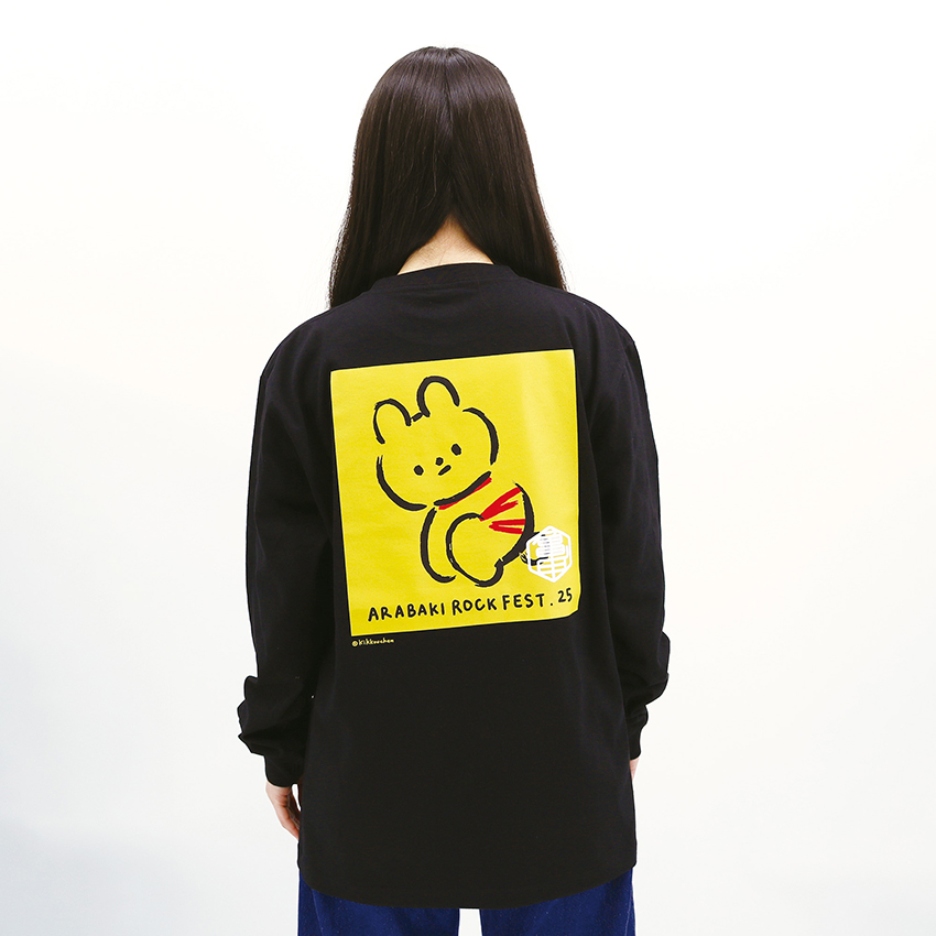 荒吐×きっこうちゃん みちのくロングスリーブTシャツ<ブラック>