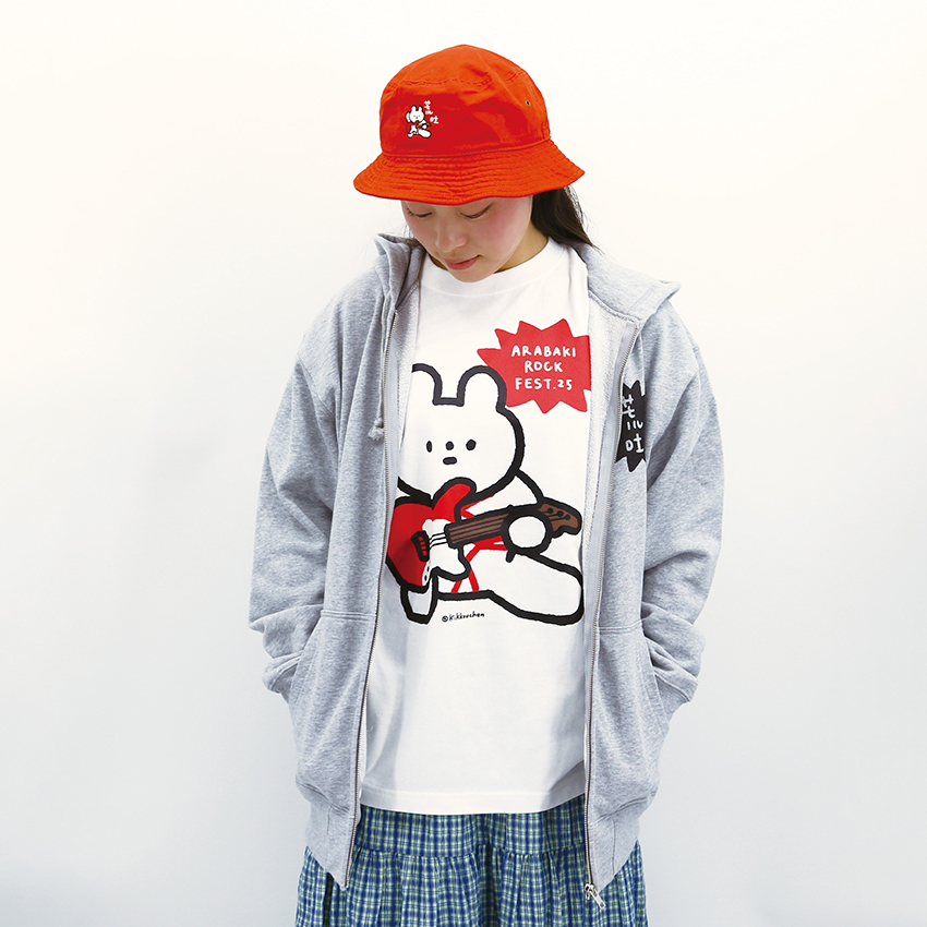 荒吐×きっこうちゃん FIRE&ICE ジップパーカー<グレー>