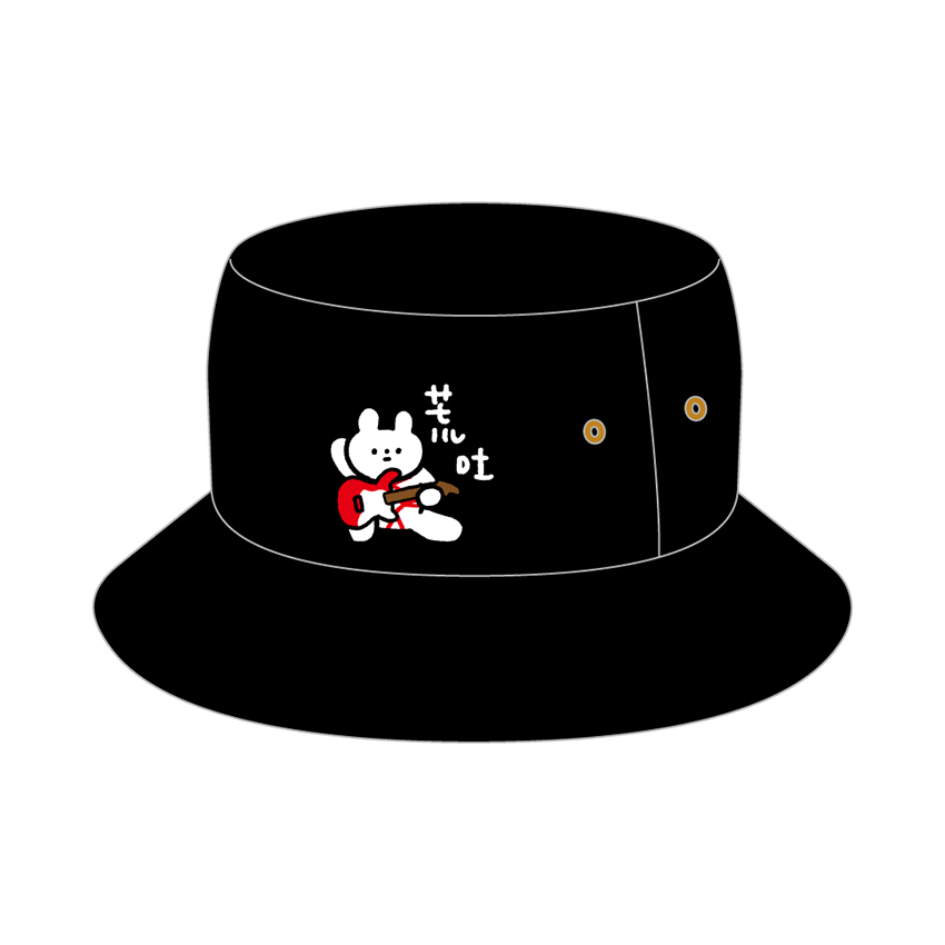 荒吐×きっこうちゃん FIRE&ICE バケットハット＜ブラック＞