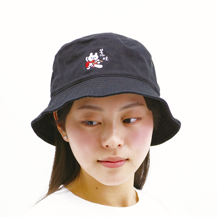 荒吐×きっこうちゃん FIRE&ICE バケットハット＜ブラック＞