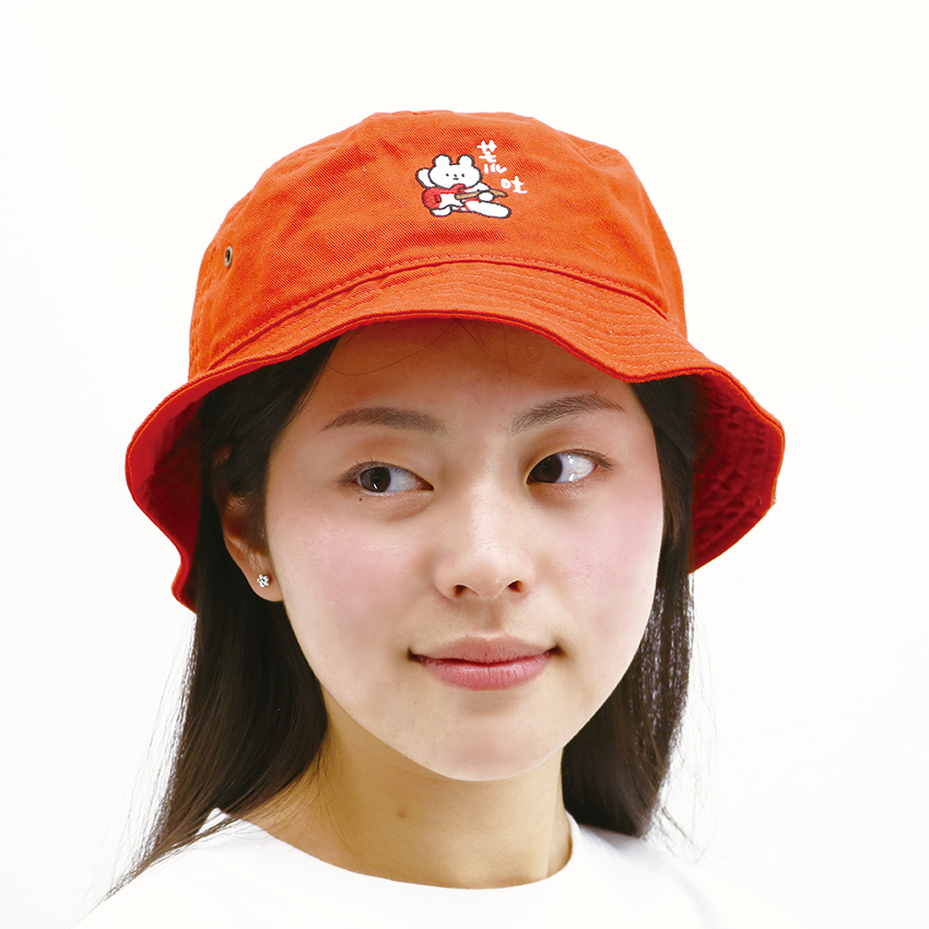 荒吐×きっこうちゃん FIRE&ICE バケットハット＜オレンジ＞