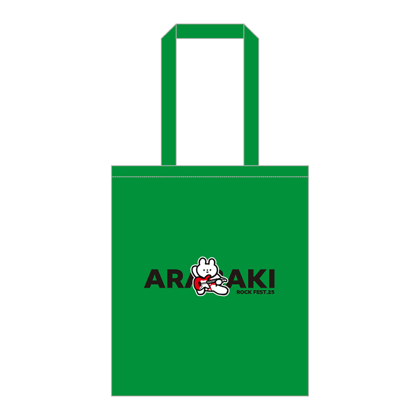 荒吐×きっこうちゃん FIRE&ICE シーチングトートバッグ<グリーン>