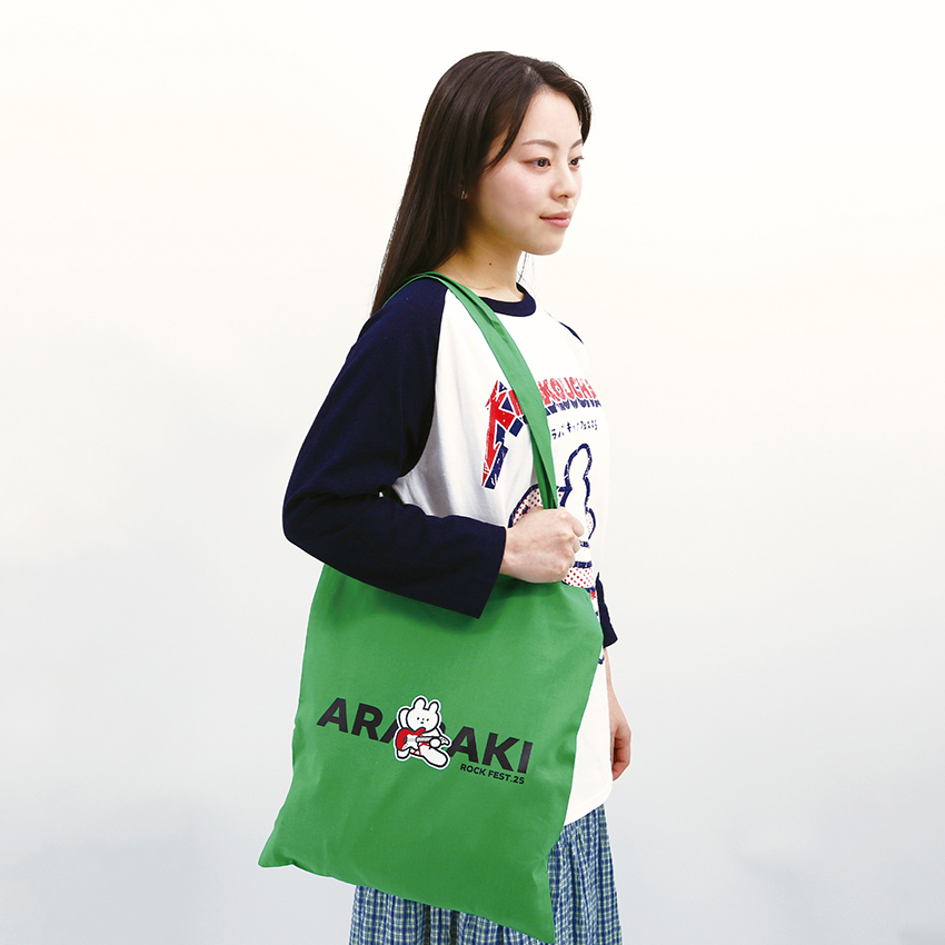 荒吐×きっこうちゃん FIRE&ICE シーチングトートバッグ<グリーン>